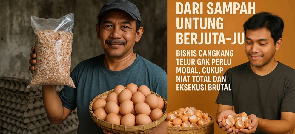 Dari Limbah Dapur ke Rupiah: Warganet Raup Rp 3,6 Juta/Bulan dari Cangkang Telur